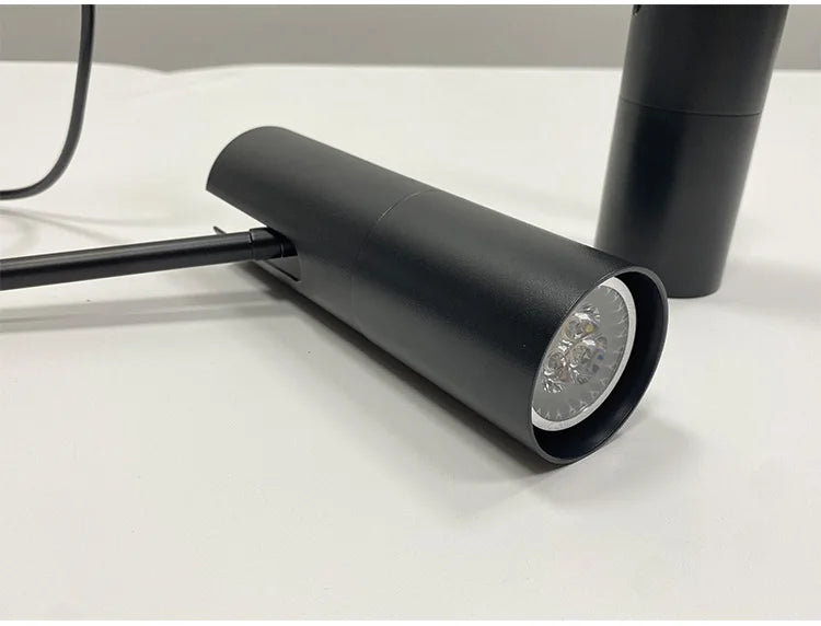 Moderne LED Hanglamp Aluminium Zwart Goud 2-Lichts Voor Woonkamer