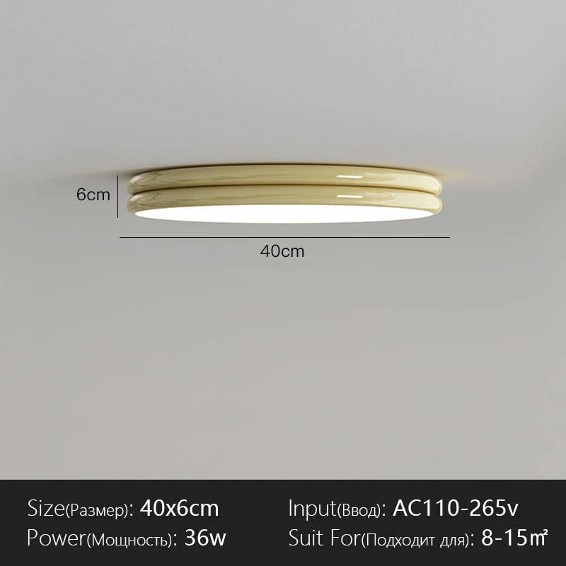 Bauhaus Plafondlamp Groen LED Voor Woonkamer, Slaapkamer & Keuken