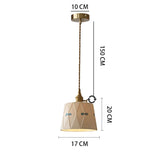 Japans Retro BrassGlow Keramische Hanglamp