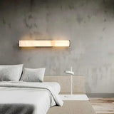 Marmeren Wandlamp – Luxe Messing LED Cilinder 30–60cm