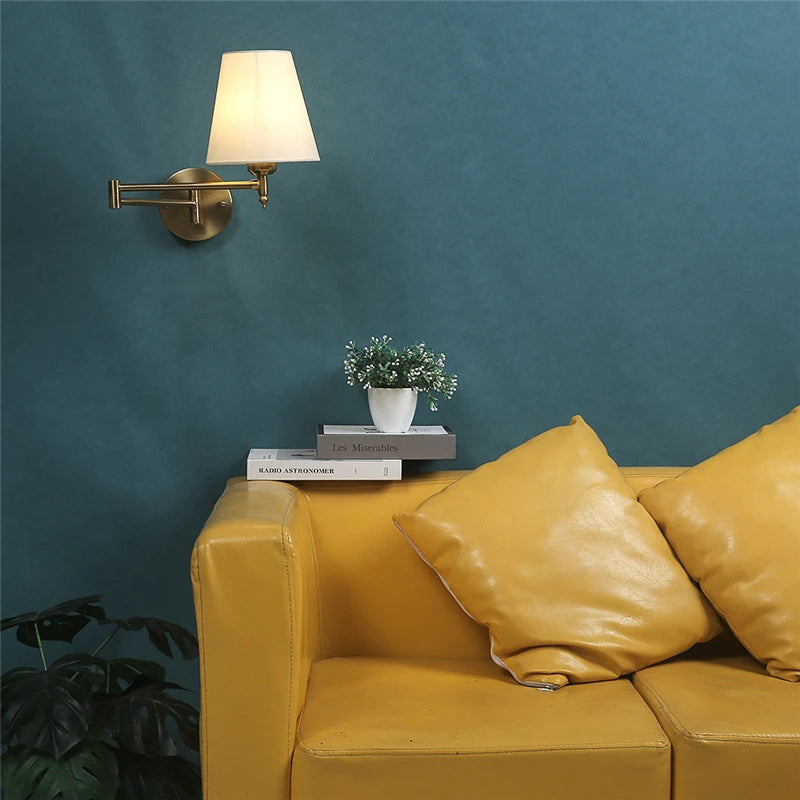 Nordic Wandlamp LED Opvouwbaar Zwart/Goud Voor Slaapkamer & Studie