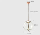 Moderne LED glazen hanglamp – kroonluchter voor woonkamer & keuken