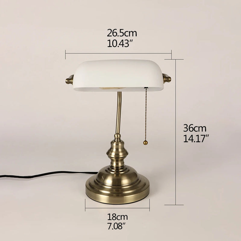 Mid-Century Bankers Tafellamp E27 LED Voor Studie & Kantoor