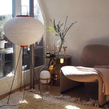 Noguchi Akari Rijstpapier Vloerlamp – Japanse Wabi Sabi Staande Lamp