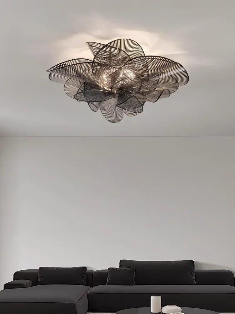 Nordic LED Plafondlamp PVC Zwart/Wit – Moderne Designlamp Slaapkamer