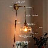 Groene Glas & Koper LED Wandlamp – Vintage Retro Wandverlichting E27