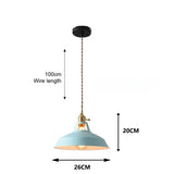 Retro Industrieel Hanglamp E27 Kleurig Voor Keuken, Restaurant & Woonkamer