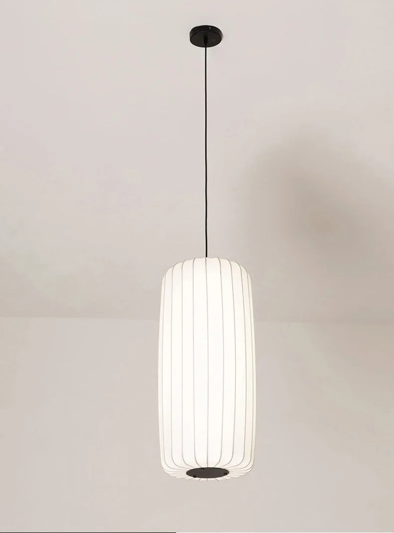 Modern Japanese Wabi Sabi Zijdehanglamp