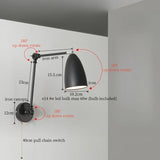 Nordic LED Wandlamp met Lange Arm – Minimalistische Bedlamp Loft