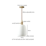 Hanglamp LED Keramiek Wit 4W Nordic Voor Keuken, Woonkamer & Café