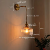 Groene Glas & Koper LED Wandlamp – Vintage Retro Wandverlichting E27