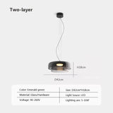 Nordic LED Hanglamp van Glas – Kleurrijke Moderne Plafondlamp