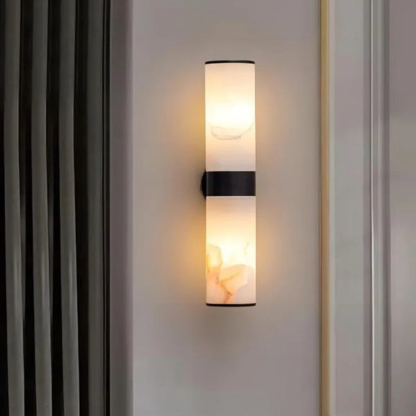 Albast Marmeren Wandlamp – Luxe Messing LED Sconce Modern