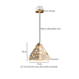 Hanglamp LED Marmer Voor Woonkamer & Slaapkamer