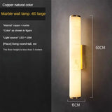 Luxe Marmeren Wandlamp – Minimalistisch Messing LED