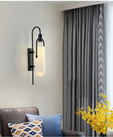 Moderne LED Wandlamp – Glas & Metaal Slaapkamer/Woonkamer Goud/Zwart