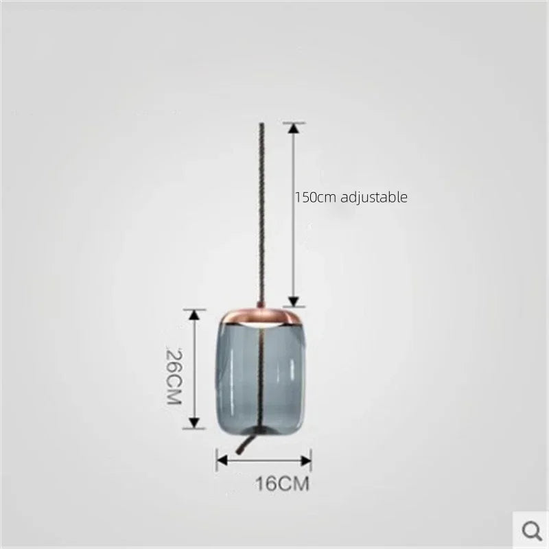 Moderne LED glazen hanglamp – kroonluchter voor woonkamer & keuken