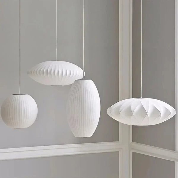 LED Hanglamp Zijde Wit Voor Woonkamer & Hotel