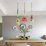 Moderne LED glazen hanglamp – kleurrijk design voor keuken & eetkamer