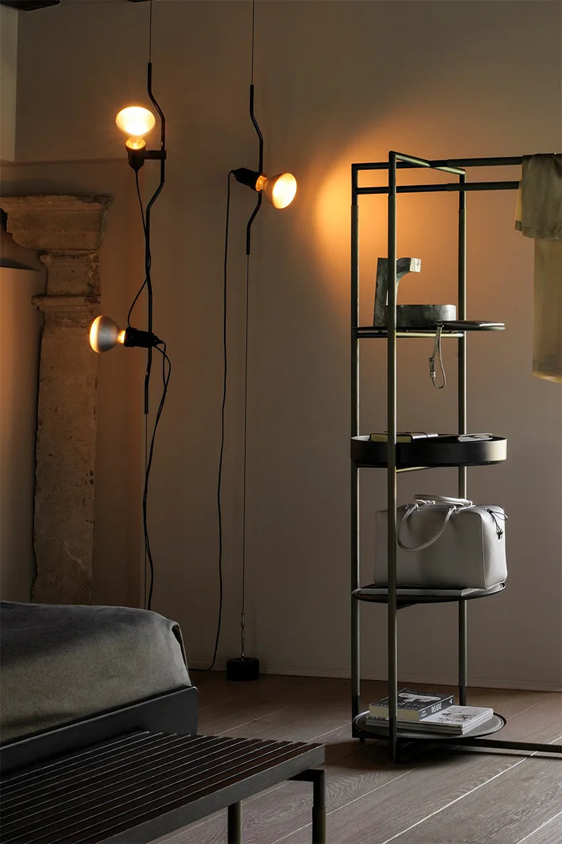 Italiaanse Hanglamp LED Metaal – Verstelbare Hoogte Bedlamp E27