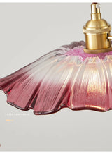 Vintage Bloem Hanglamp Glas E27 Voor Woonkamer, Slaapkamer & Bedside