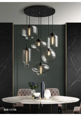 Caren Nordic Hanglamp – Handgemaakt Glas LED Filament Pendant Light