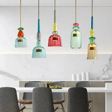 Moderne LED glazen hanglamp – kleurrijk design voor keuken & eetkamer