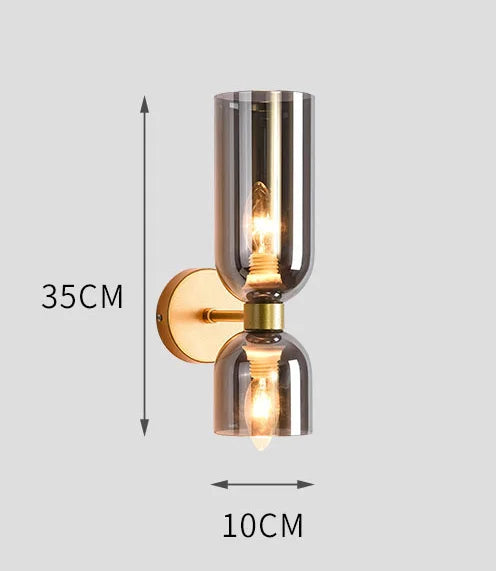 Nordic Wandlamp Glas – Moderne Slaapkamer & Woonkamer Wandverlichting