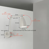 Nordic LED Wandlamp met Lange Arm – Minimalistische Bedlamp Loft
