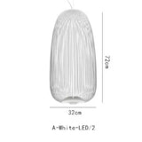 Moderne Italiaanse Spokes Hanglamp LED Metaal Kooi Design – Zwart