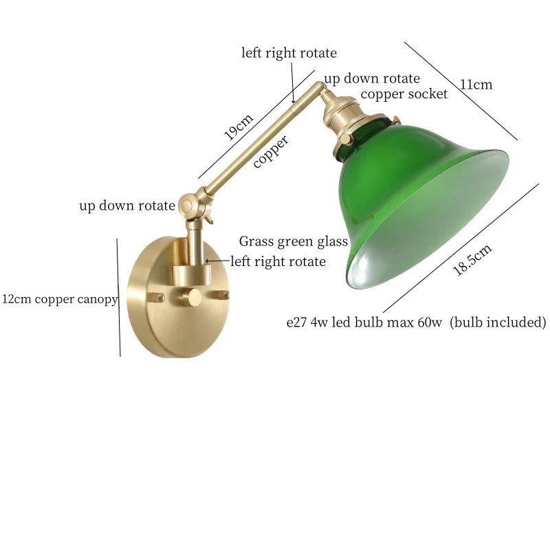 Nordic LED Wandlamp Glas – Verstelbaar, Trekschakelaar, Sfeerverlichting