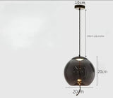 Moderne LED glazen hanglamp – kroonluchter voor woonkamer & keuken