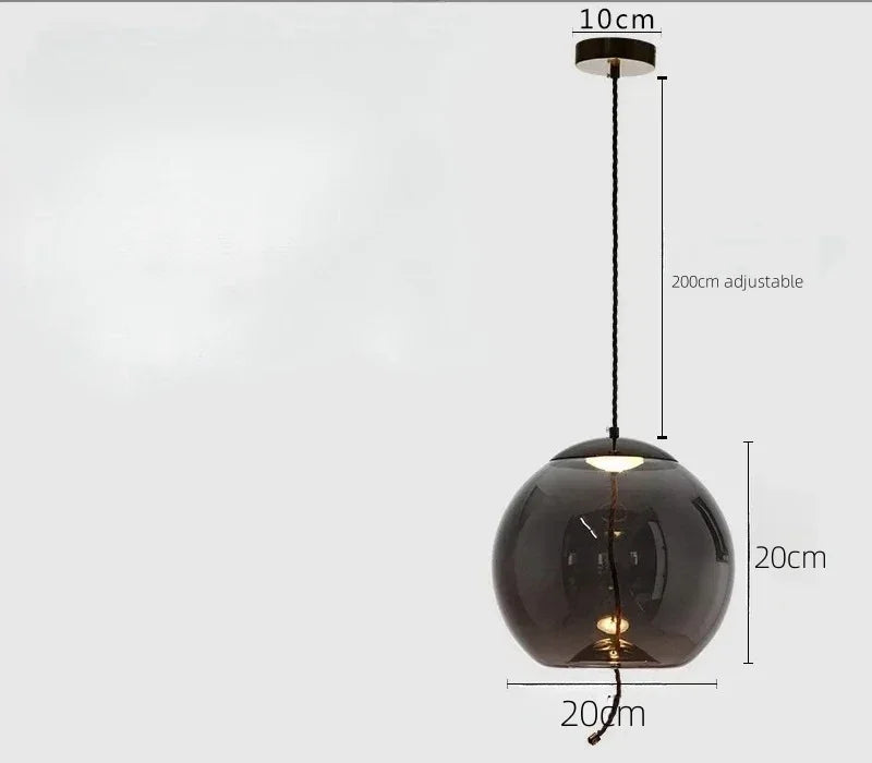 Moderne LED glazen hanglamp – kroonluchter voor woonkamer & keuken
