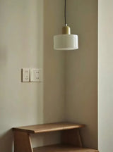 Vintage Kleine Hanglamp Glas-in-Lood – Roze/Oranje/Groen/Wit – E27