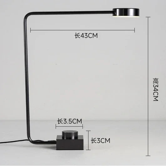 Nordic Minimalistische Vloerlamp – Aluminium LED Bedlamp Hotel Office