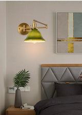 Retro Glazen Wandlamp E27 LED Moderne Leeslamp Met Verstelbare Arm