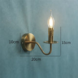Nordic Wandlamp Kaarsstijl Retro Metaal E14 Slaapkamer Bedlamp