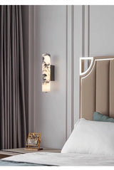 Italian Style LED Wandlamp | Zwart Marmer & Natuursteen | Luxe Modern