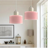 Vintage Kleine Hanglamp Glas-in-Lood – Roze/Oranje/Groen/Wit – E27