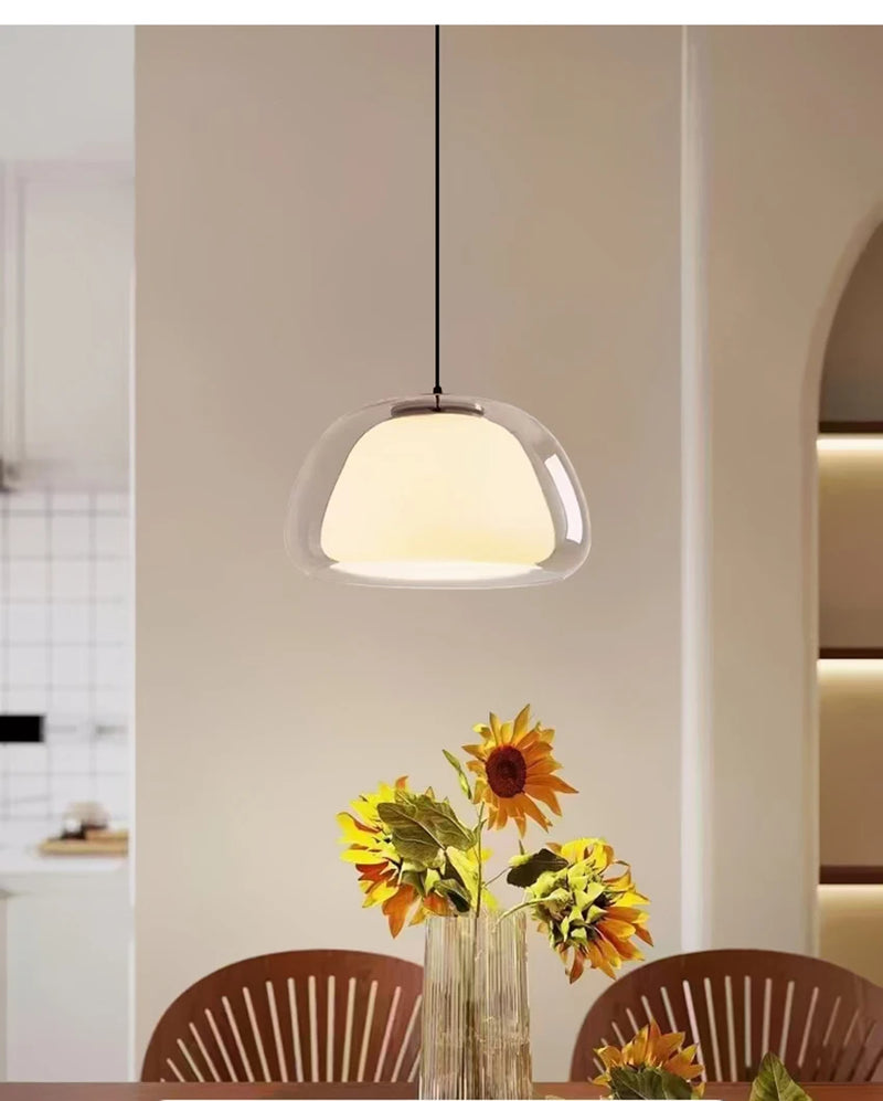 Hanglamp Glas Ø25/40cm Nordic Modern Voor Woon- & Eetkamer