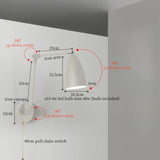 Nordic LED Wandlamp met Lange Arm – Minimalistische Bedlamp Loft