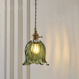 Groene Glazen Hanglamp – Vintage Moderne Plafondlamp E27