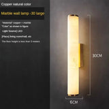 Luxe Marmeren Wandlamp – Minimalistisch Messing LED