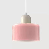 Vintage Kleine Hanglamp Glas-in-Lood – Roze/Oranje/Groen/Wit – E27