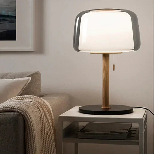 Nordic Franse Tafellamp – Moderne Glazen Bedlamp LED voor Slaapkamer