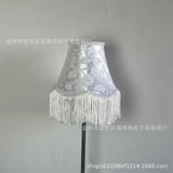 Handgemaakte Stoffen Lampenkap met Kwast – Vintage & Europees Design