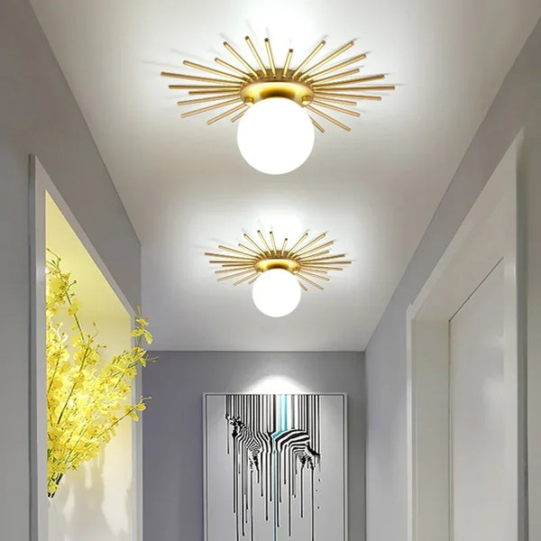 Gouden Plafondlamp – Lotusblad Design LED G9 Ø25/35cm