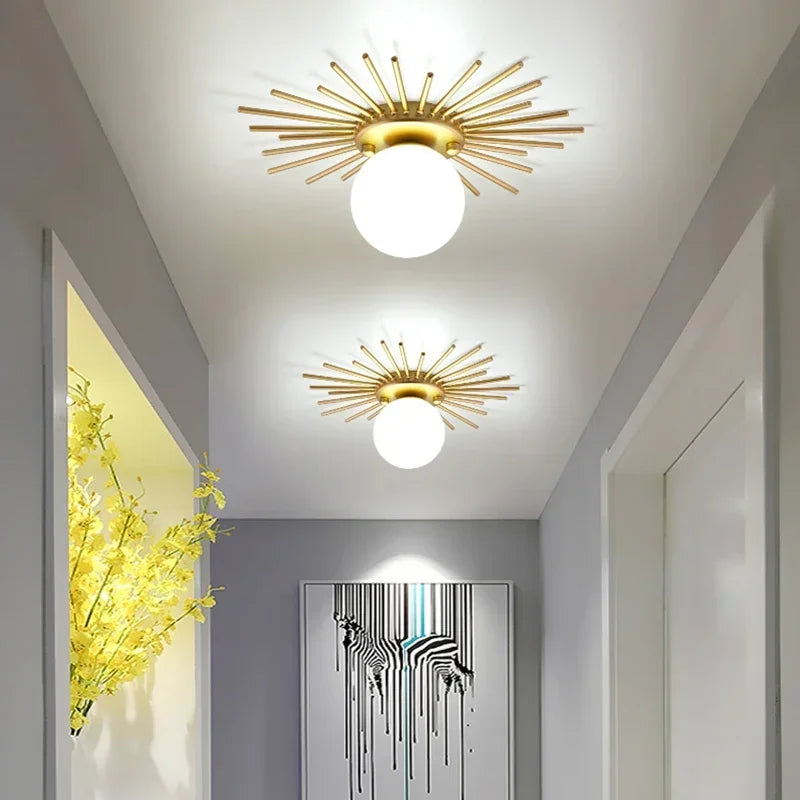 Gouden Plafondlamp – Lotusblad Design LED G9 Ø25/35cm