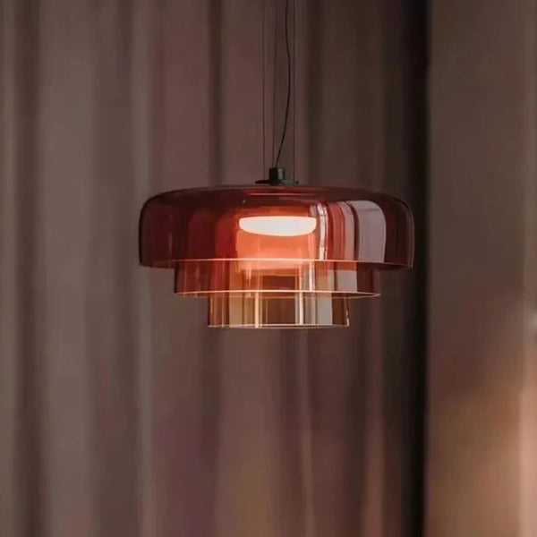 Nordic LED Hanglamp van Glas – Kleurrijke Moderne Plafondlamp