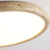 Wabi-Sabi Plafondlamp – Gele Natuursteen Ø Rond LED 15–30m²